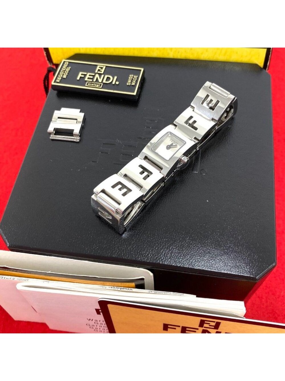Fendi Stainless Steel Quartz Watch Silver Card